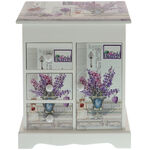 Jewelry box made of white wood  with lavender 1