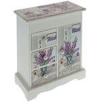 Jewelry box made of white wood  with lavender 2