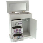 Jewelry box made of white wood  with lavender 4