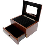 Brown Jewelry Box with Drawer Daisy 4