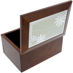 Brown Jewelry Box with Drawer Daisy 5