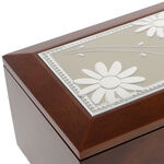 Brown Jewelry Box with Drawer Daisy 6