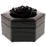 Jewelry box with Black Flower 1