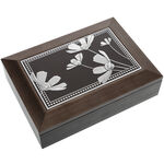 Pearl Effect jewelry Box with Poppies 1