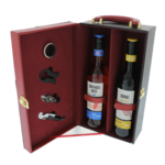 Box with accessories - red and pink wine Australia-USA