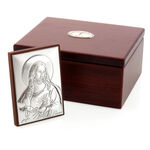 Wooden Box with Jesus Icon 1