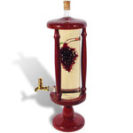 Wooden bottle holder with wine well 2