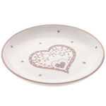 Decorative ceramic plate brown 1