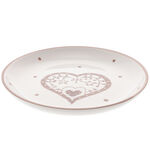 Decorative ceramic plate brown 3