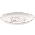 Decorative ceramic plate brown 4