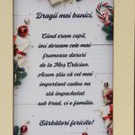 Felicitare Craciun Dragi bunici lemn cu suport 2