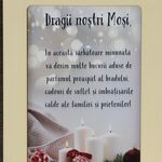 Felicitare Craciun pentru Moși lemn cu suport 2