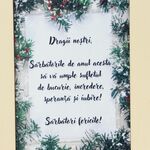 Felicitare Craciun Speranta lemn cu suport 2