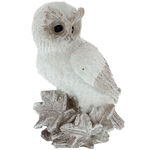 White owl figurine 14 cm