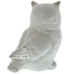 White owl figurine 11 cm 3