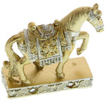 Golden horse figurine