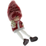 Figurine with pink fur hat 4