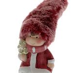 Figurine with pink fur hat 7