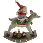 Christmas figurine with deer and child 1