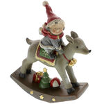 Christmas figurine with deer and child 2