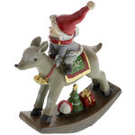 Christmas figurine with deer and child 3