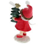 Kislány karácsonyfával figura 2