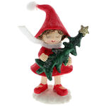 Figurine Girl with Christmas Tree 3