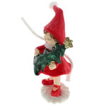 Figurine Girl with Christmas Tree 4