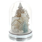 Illuminated figurine with winter landscape