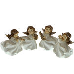 Angel figurine with musical instrument 9 cm