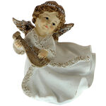 Angel figurine with musical instrument 9 cm 6