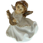 Angel figurine with musical instrument 9 cm 7