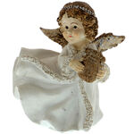 Angel figurine with musical instrument 9 cm 9