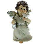 Gray angel figurine 11 cm 2