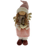 Figurină înger textil catifea 35 cm 3