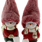 Ceramic snowman figurine 8