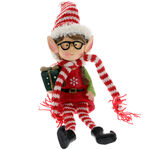 Leprechaun Figurine with Knitted Scarf and Glasses 1