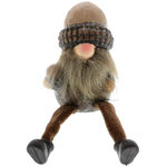 Brown Leprechaun Figurine Textile Legs