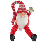 Red Leprechaun Figurine Knitted Legs 1