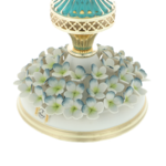 Blue fruit bowl Murano Luxurious Hydrangea 35cm 4