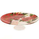 Fruit Plate with Red Flowers 1