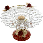 Luxurious Burgundy Rose Fruit Bowl 1