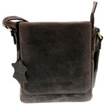 Brown Green Deed Leather Bag 3