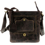 Brown Green Deed Leather Bag 4