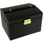 Black Jewelry Box with 2 Drawers 2