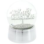 Big gold snow globe Marry Christmas