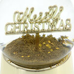 Big gold snow globe Marry Christmas 3