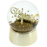 Big gold snow globe Warm Wishes 2