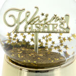 Big gold snow globe Warm Wishes 3