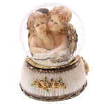 Musical Snow Globe with Angels 2